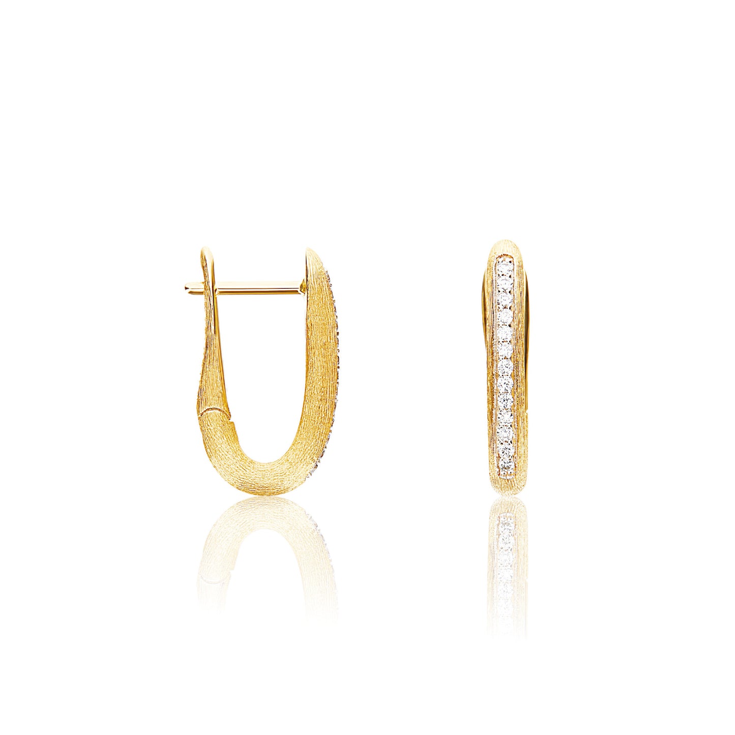 Libera Creolen, Gelbgold • Diamant von Nanis (OS1-602) Libera Creolen, Gelbgold • Diamant von Nanis (OS1-602)