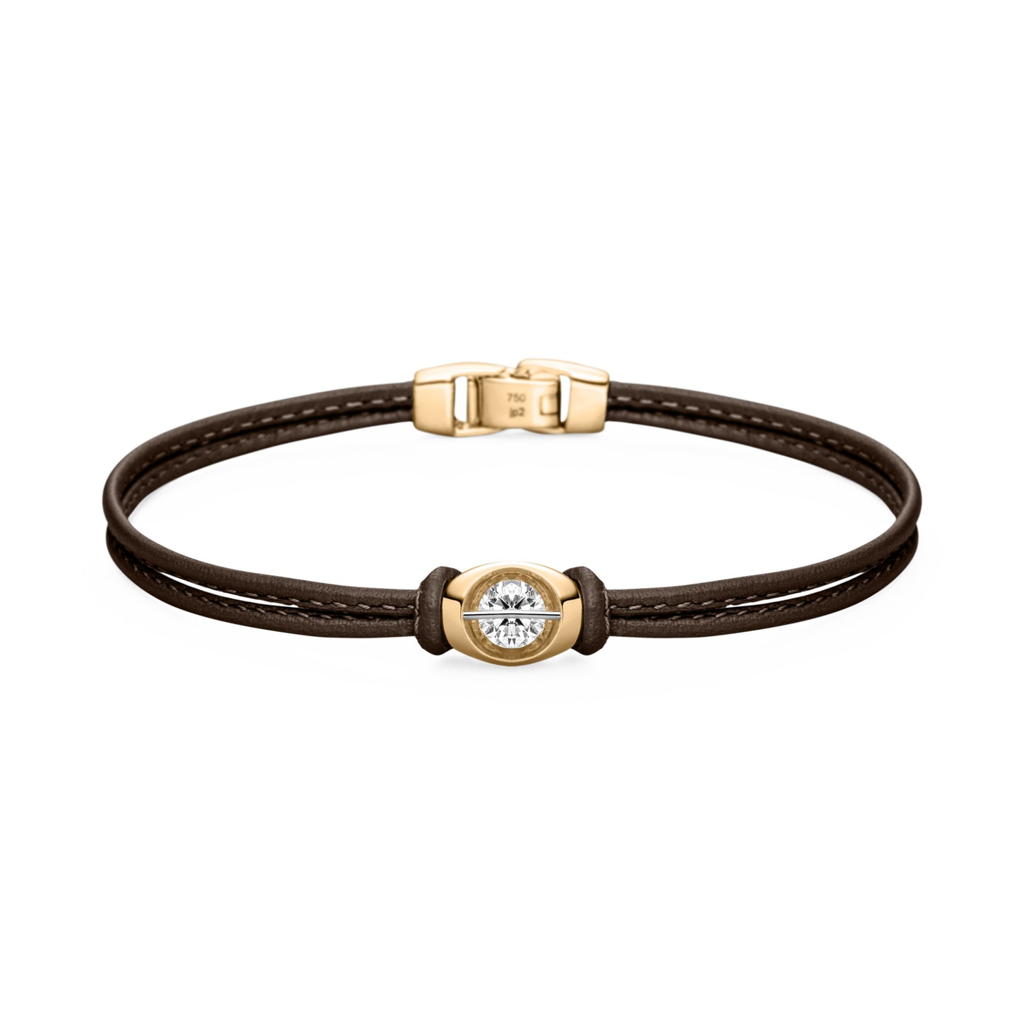 LIBERTÉ Armband, Gelbgold • Diamant von Schaffrath (111_L1C61_3X_050_GW)