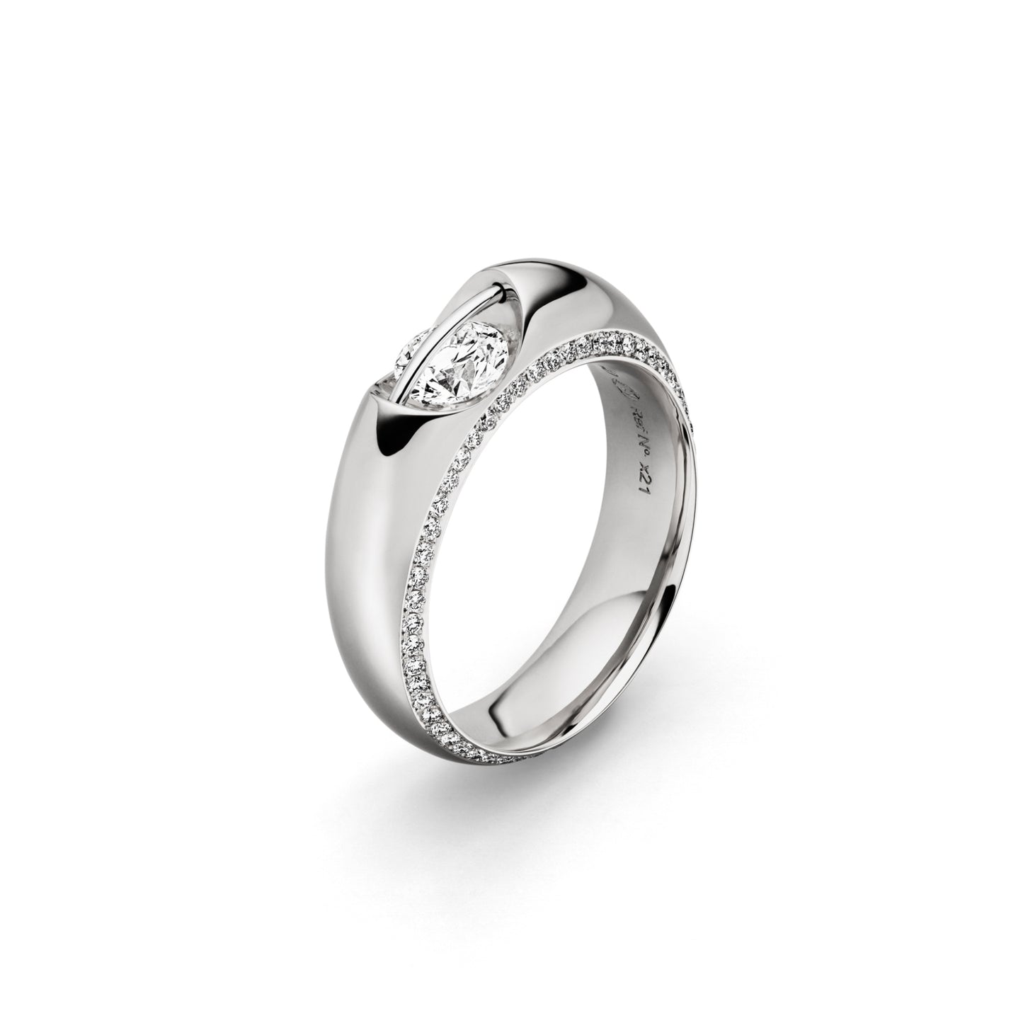 LIBERTÉ Diamantring, Weißgold • Diamant von Schaffrath (218_L1062_50_WW) LIBERTÉ Diamantring, Weißgold • Diamant von Schaffrath (218_L1062_50_WW)