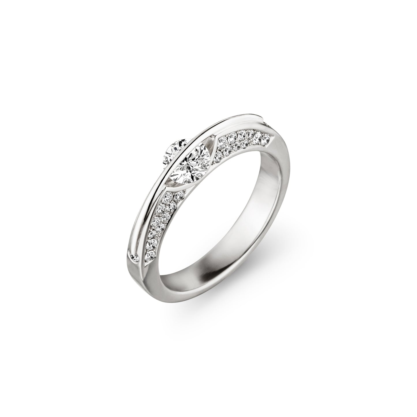LIBERTÉ Diamantring, Weißgold • Diamant von Schaffrath (218_L1730_50_WW) LIBERTÉ Diamantring, Weißgold • Diamant von Schaffrath (218_L1730_50_WW)