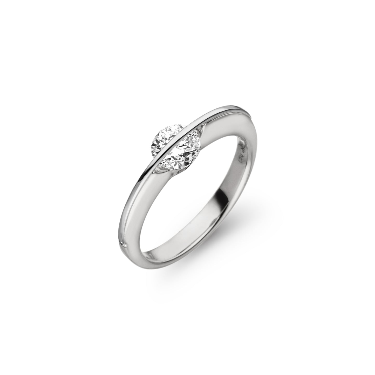 LIBERTÉ Diamantring, Weißgold • Diamant von Schaffrath (218_LN001_70_WW) LIBERTÉ Diamantring, Weißgold • Diamant von Schaffrath (218_LN001_70_WW)