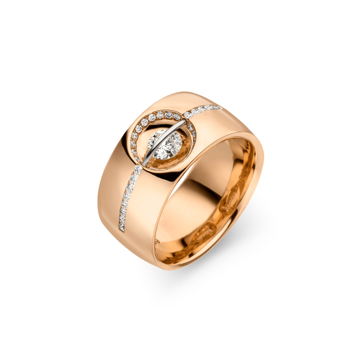 LIBERTÉ Diamantring, Roségold • Diamant von Schaffrath (758_L1064_030_RW)