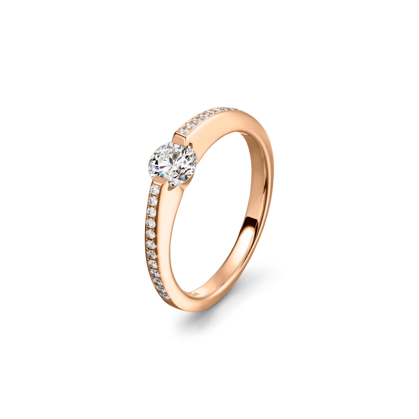 LIBERTÉ Diamantring, Roségold • Diamant von Schaffrath (758_L2N24_050_RW)