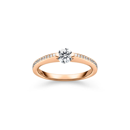 LIBERTÉ Diamantring, Roségold • Diamant von Schaffrath (758_L2N24_050_RW)