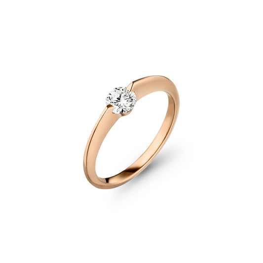 LIBERTÉ Diamantring, Roségold • Diamant von Schaffrath (758_L2N30_040_RW)