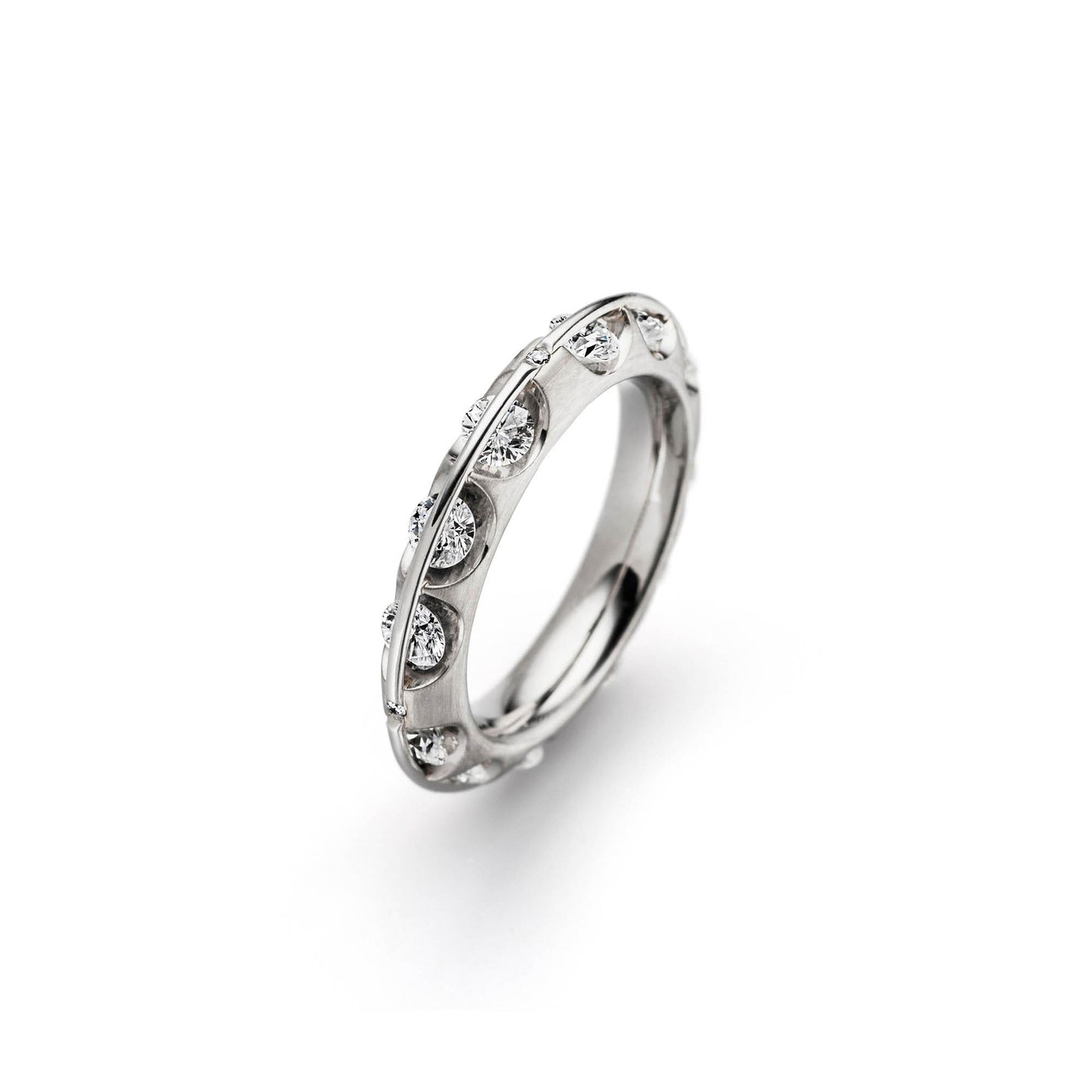 LIBERTÉ Memoire Ring, Weißgold • Diamant von Schaffrath (518_L1047_180_WW)