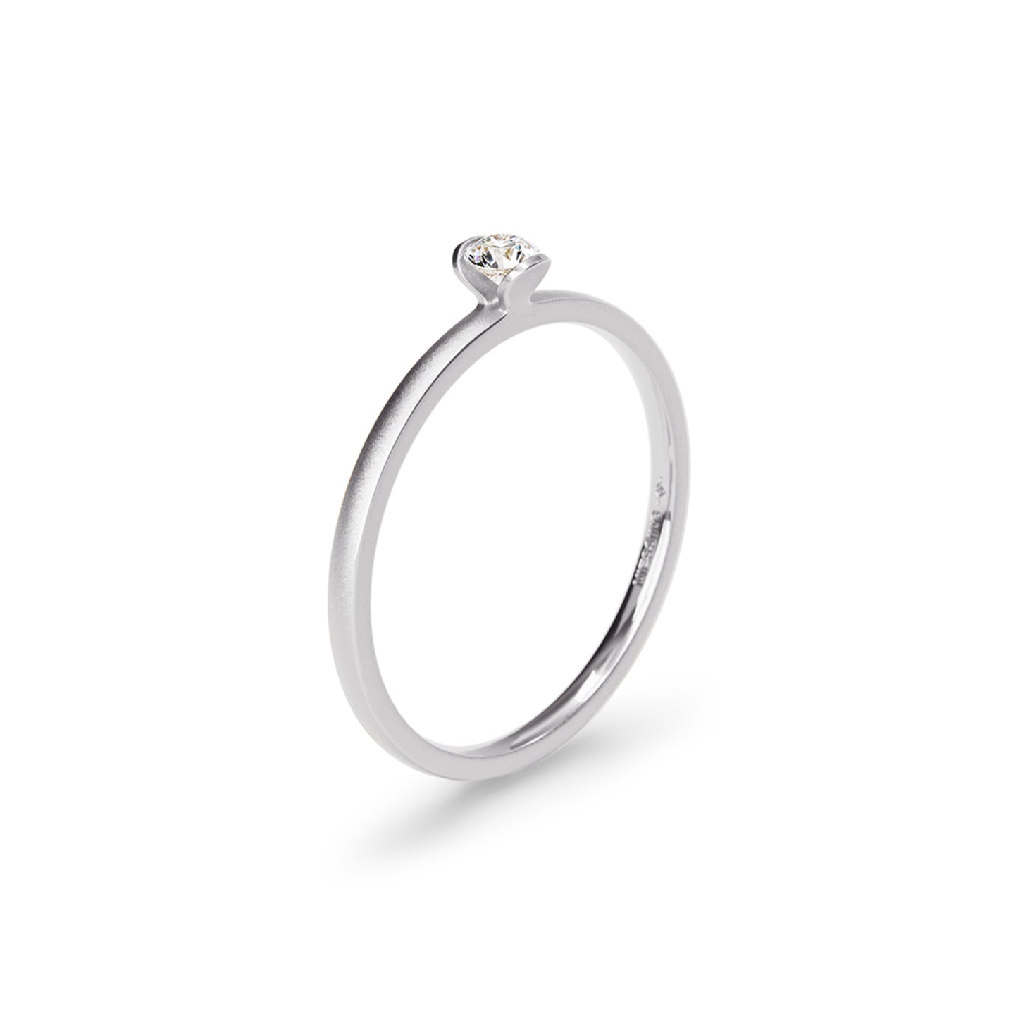 Lily Ring, Platin • Diamant von Niessing (N381962-0.08ct-velvet-pt)