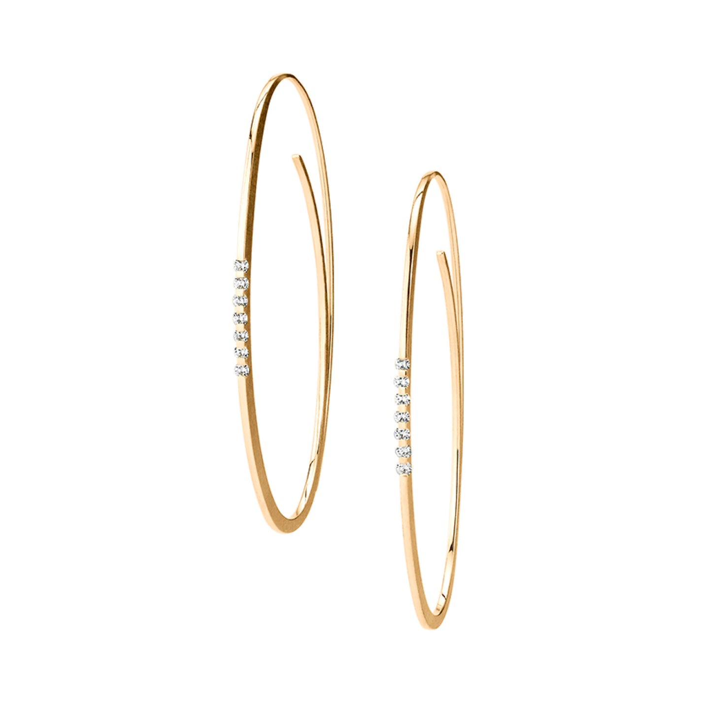 Linear Brillant Creolen • Diamant von Niessing (N364912-7br-cy) Linear Brillant Creolen • Diamant von Niessing (N364912-7br-cy)