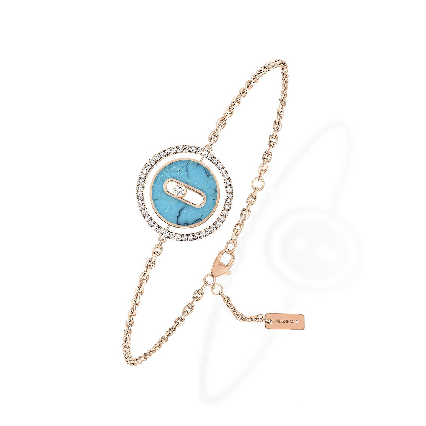 Lucky Move Armband KM Türkis, Roségold • Diamant • Türkis von Messika (11652-PG)