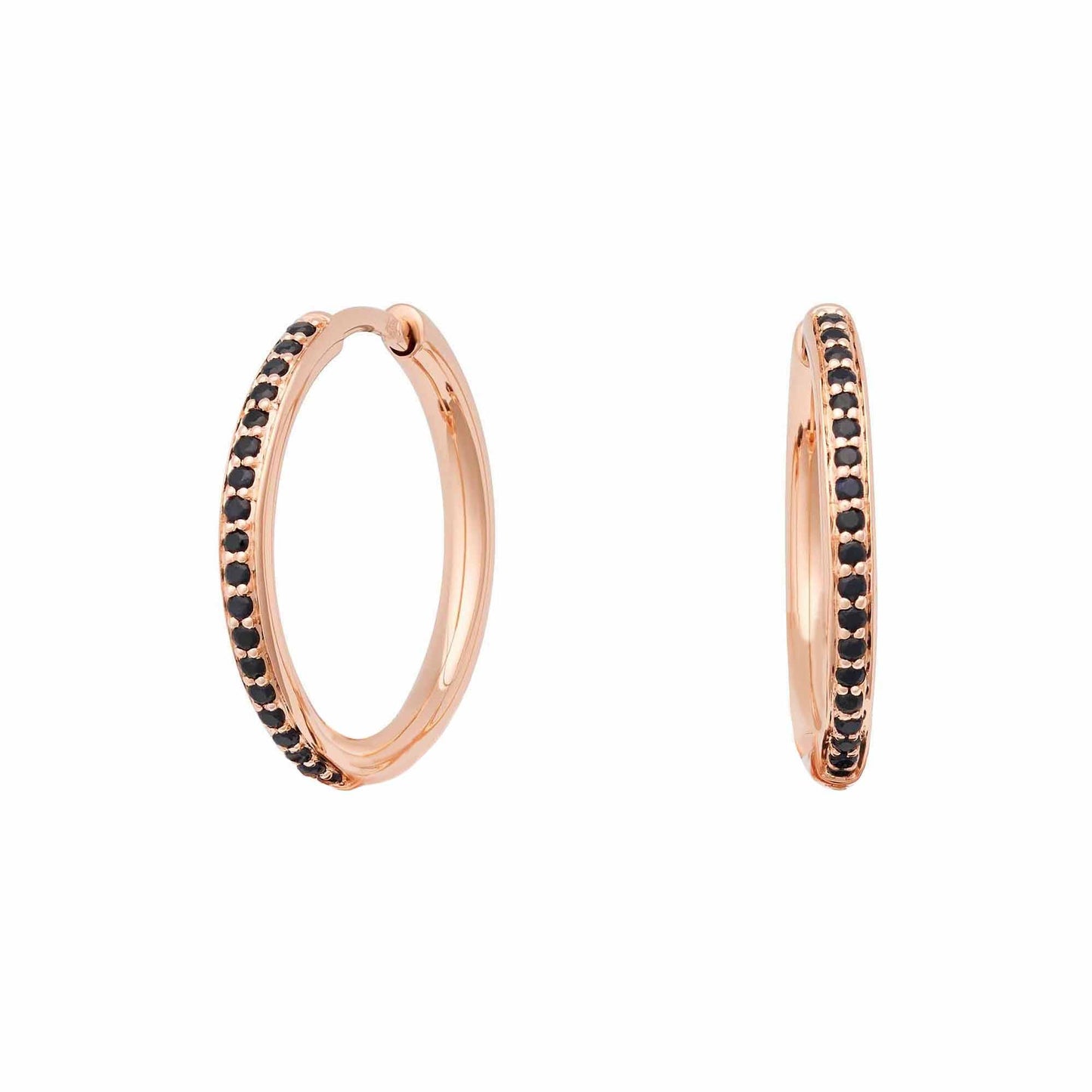 Lux Creolen, Roségold • Diamant • Saphir von Bron (7OR477920ZK)