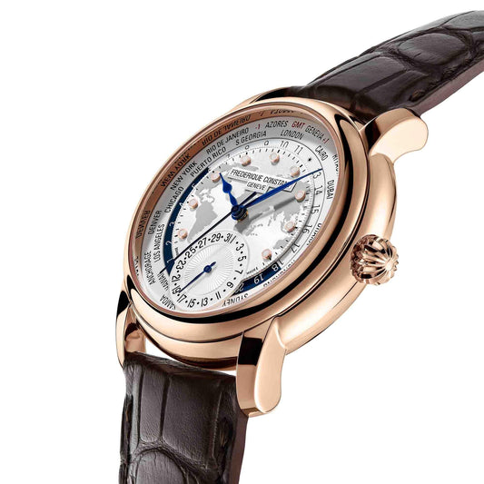 Manufacture Classics Worldtimer, Edelstahl von Frédérique Constant (FC-718WM4H4)