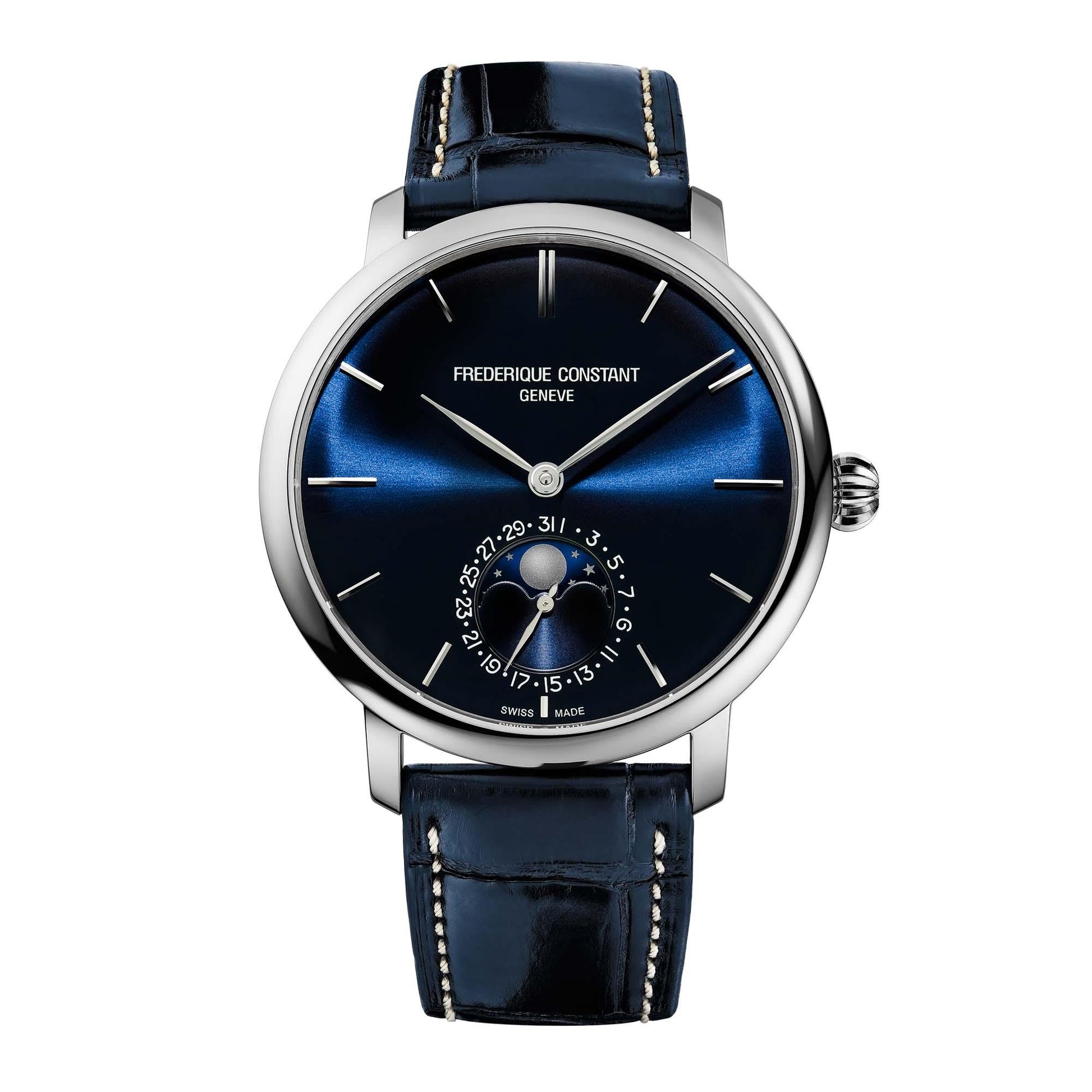 Manufacture Slimline Moonphase, Leder von Frédérique Constant (FC-705N4S6)
