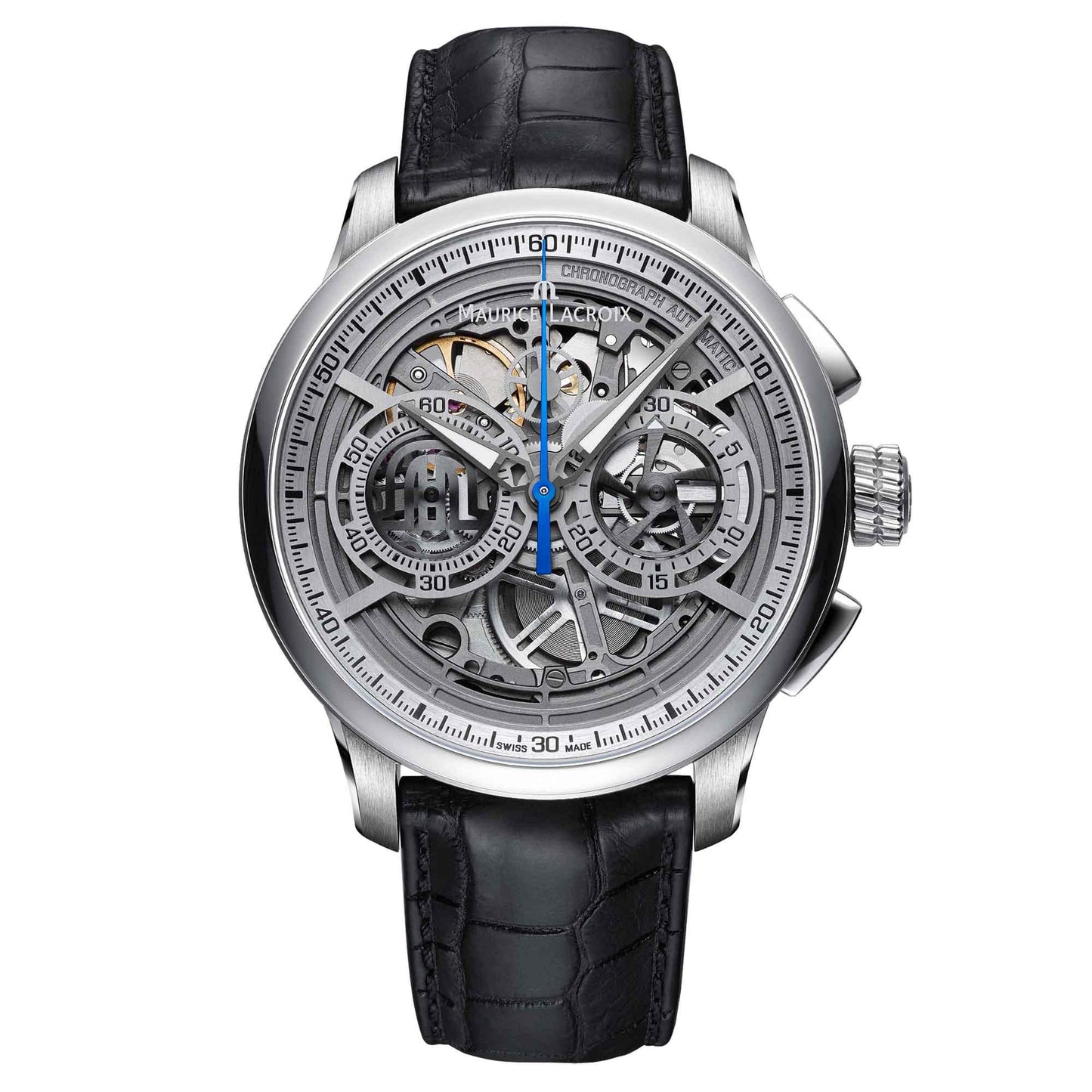 Masterpiece Chronograph Skeleton 45 mm, Leder von Maurice Lacroix (MP6028-SS001-001-1)