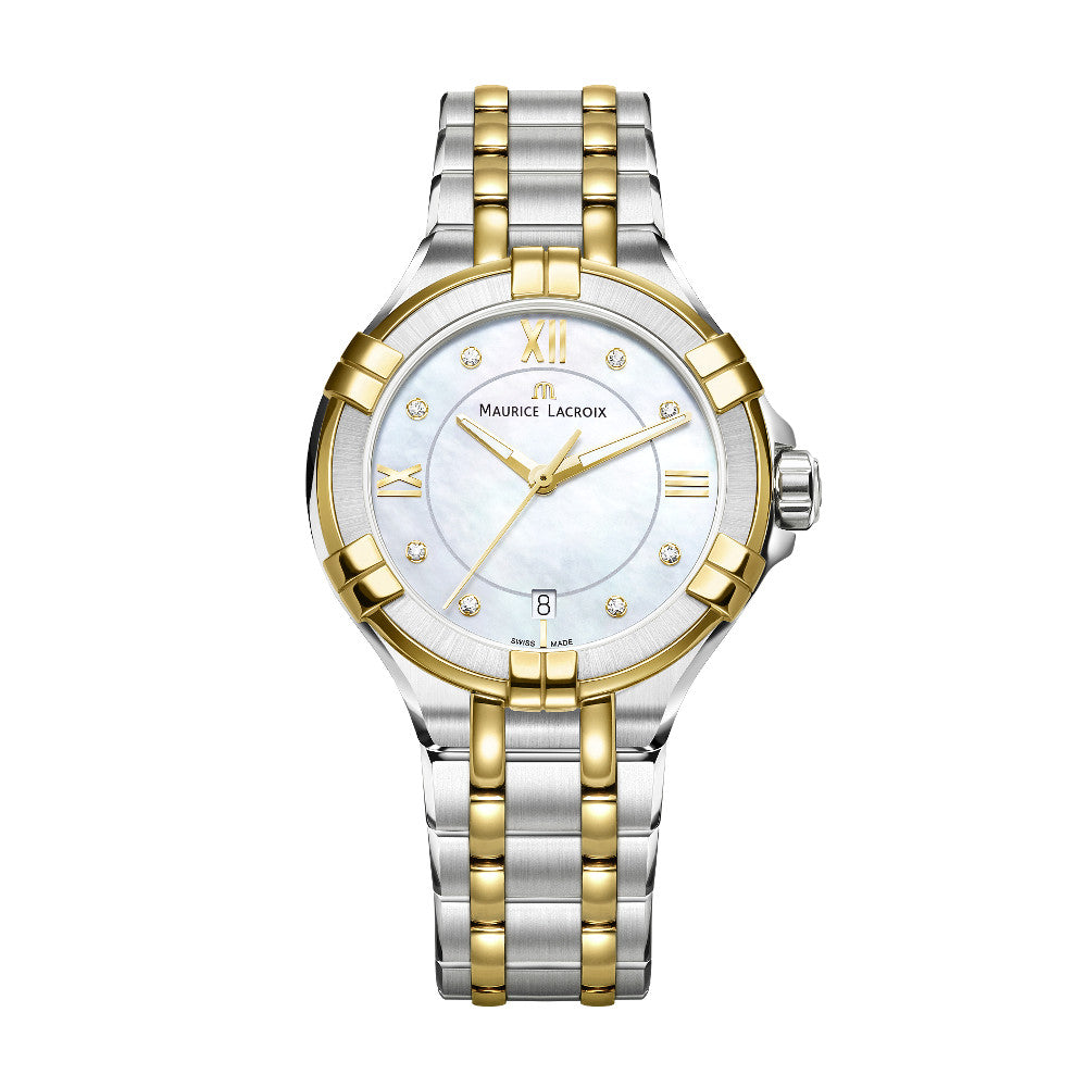 Aikon Ladies, Edelstahl • Diamant • Perlmutt von Maurice Lacroix (AI1006-PVY13-171-1)