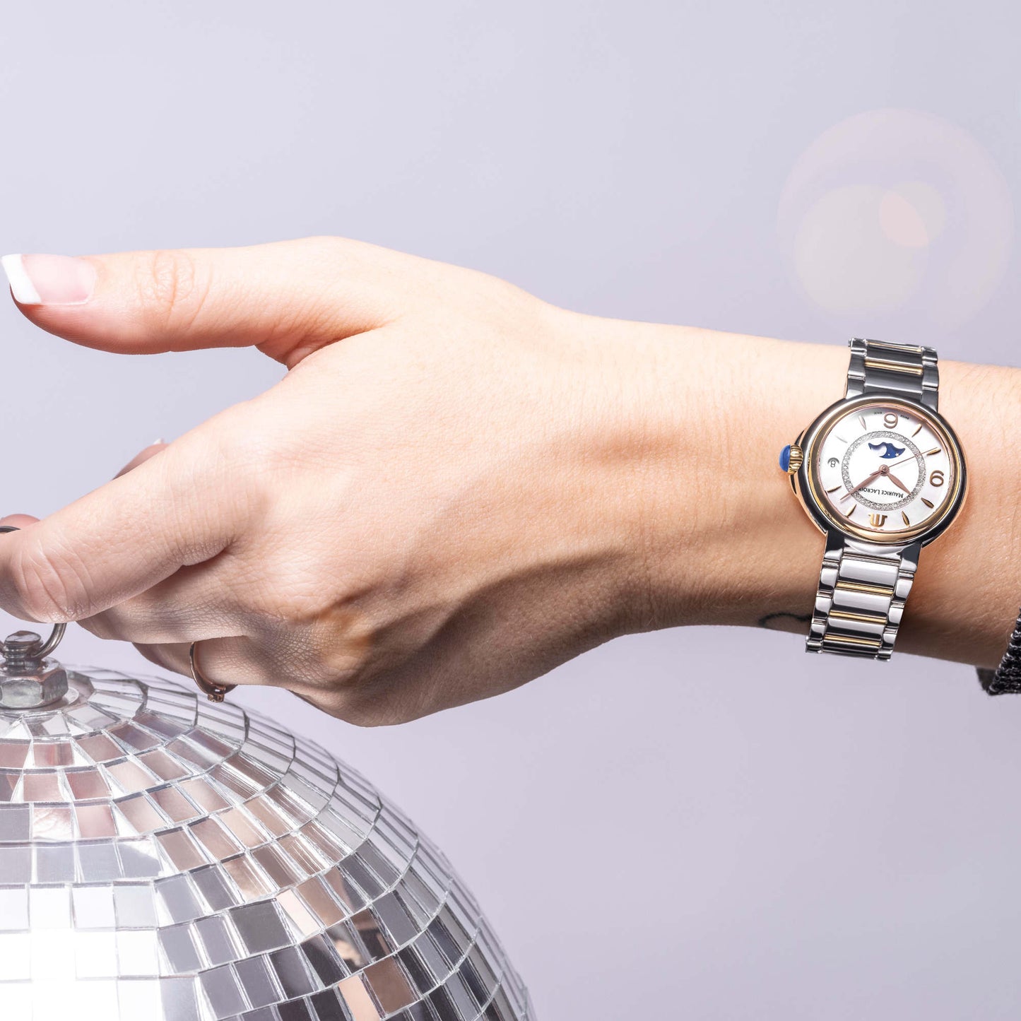 Fiaba Moonphase 32mm, Gelbgold • Diamant • Perlmutt von Maurice Lacroix (FA1084-PVP13-150-1)