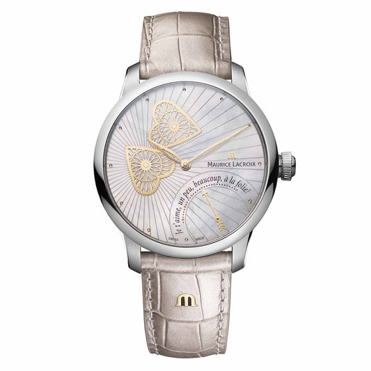Masterpiece Embrace 40mm, Leder • Perlmutt von Maurice Lacroix (MP6068-SS001-160-1)