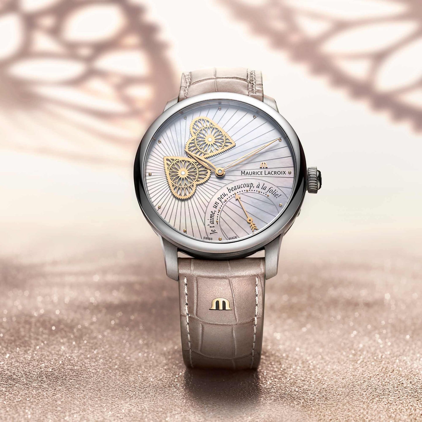 Masterpiece Embrace 40mm, Leder • Perlmutt von Maurice Lacroix (MP6068-SS001-160-1)