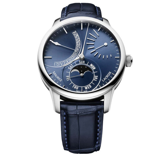 Masterpiece Lune Retrograde, Leder • Diamant von Maurice Lacroix (MP6528-SS001-430-1)