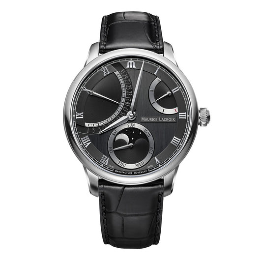Masterpiece Moon Retrograde, Leder • Diamant von Maurice Lacroix (MP6588-SS001-331-1)