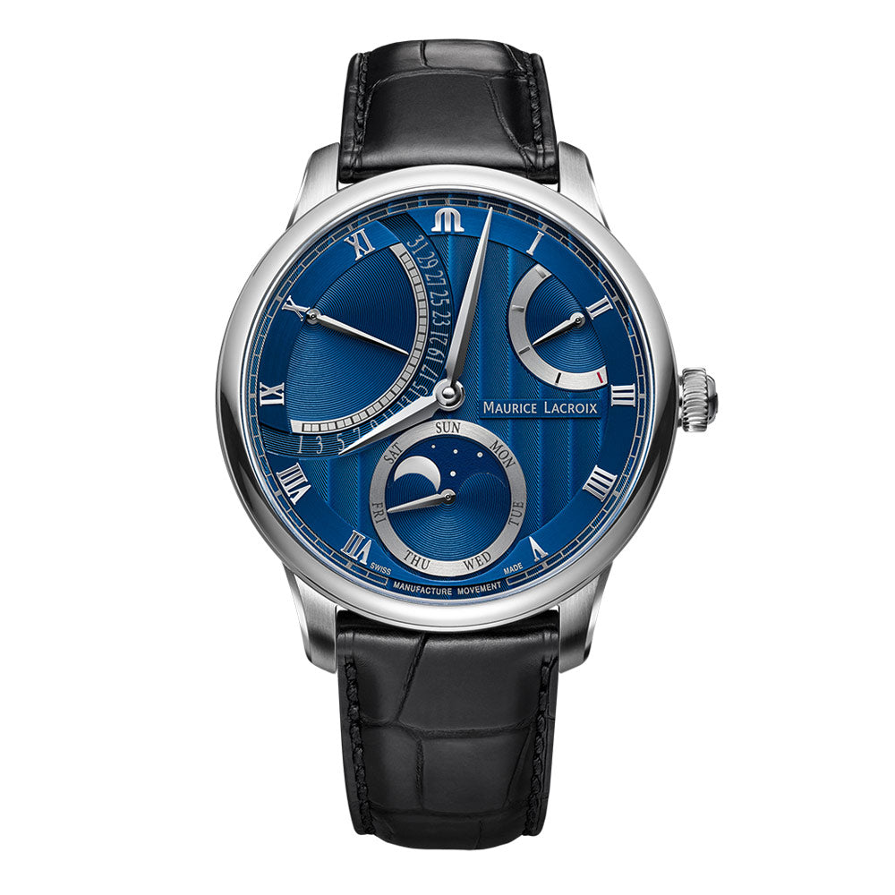 Masterpiece Moon Retrograde, Leder • Diamant von Maurice Lacroix (MP6588-SS001-431-1)