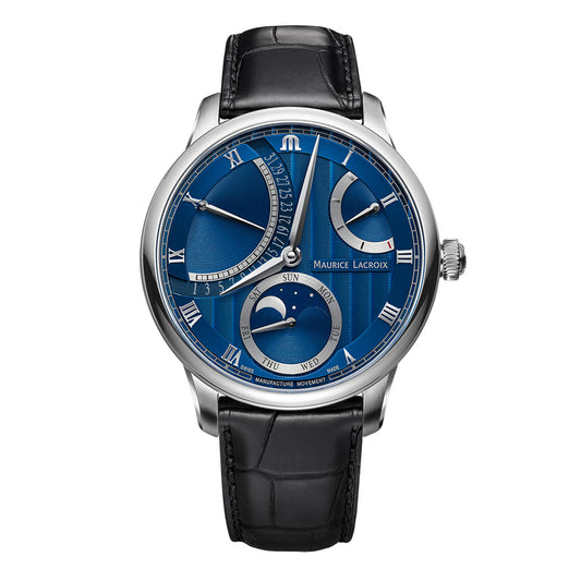 Masterpiece Moon Retrograde, Leder • Diamant von Maurice Lacroix (MP6588-SS001-431-1)