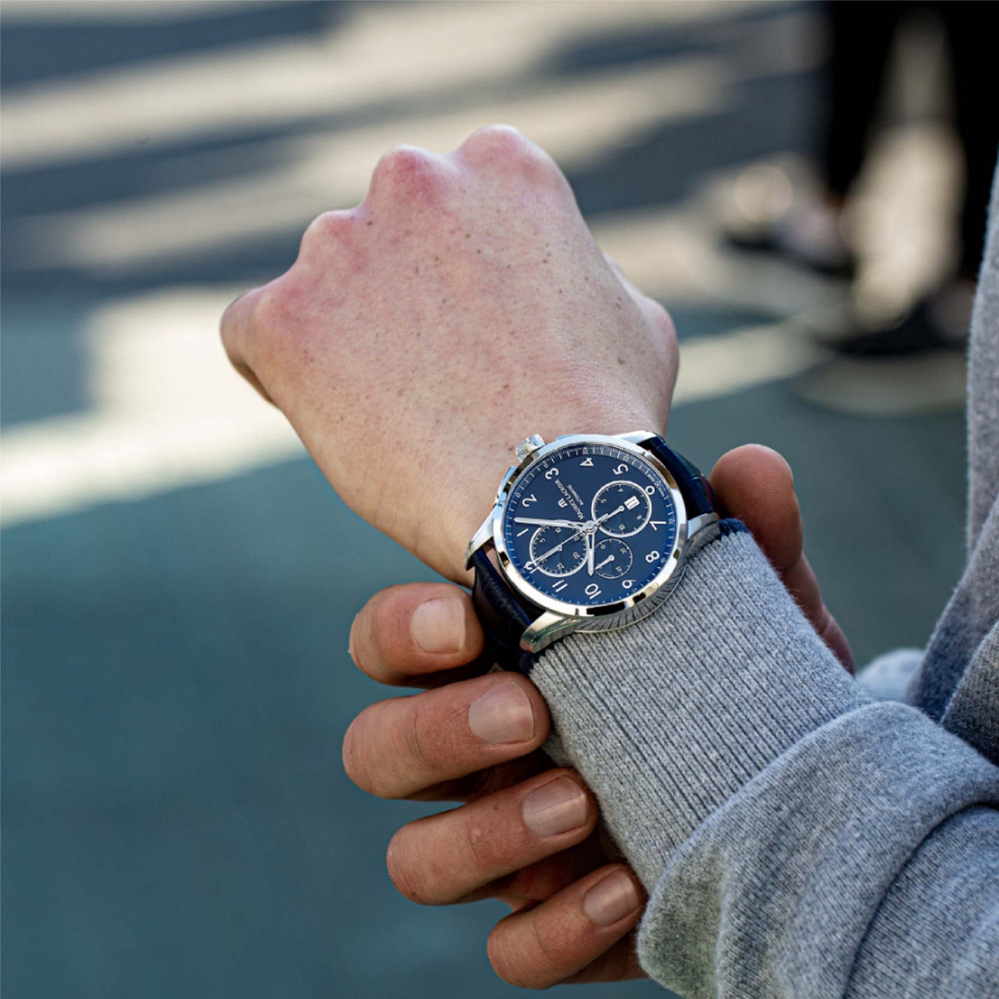 Pontos Chronograph 43 mm, Leder von Maurice Lacroix (PT6388-SS001-420-4)