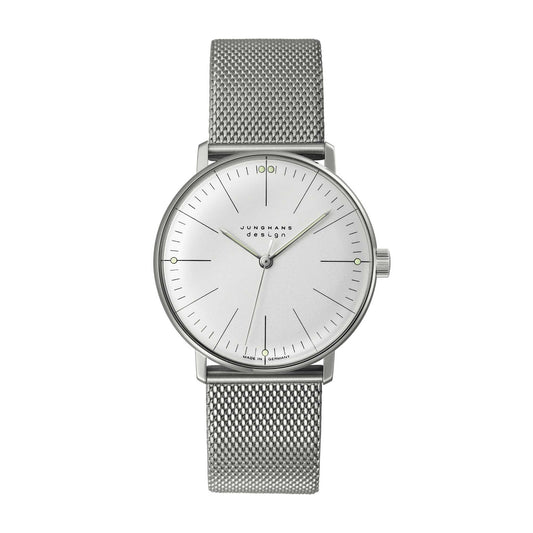 max bill Handaufzug, Edelstahl von Junghans (027/3004.48)