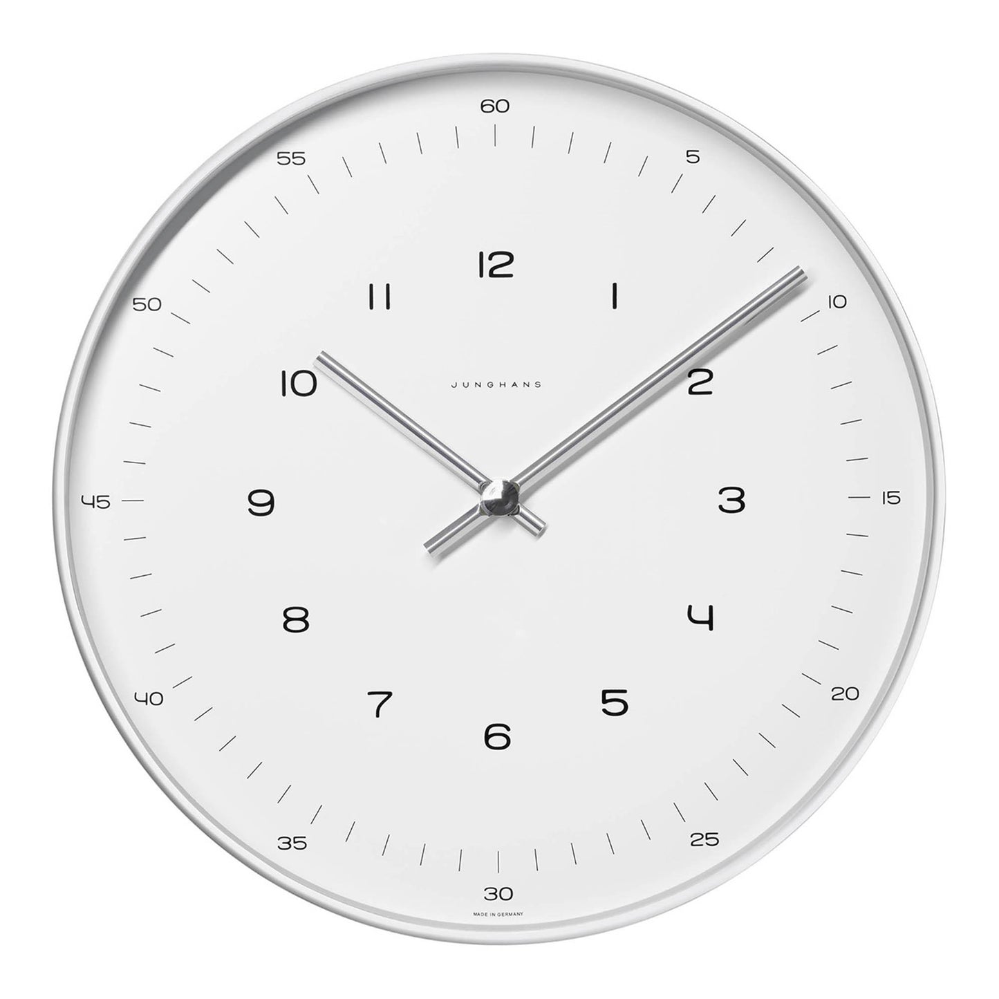 max bill Wanduhr Funk/RC 30cm, Aluminium von Junghans (374/7001.00) max bill Wanduhr Funk/RC 30cm, Aluminium von Junghans (374/7001.00)