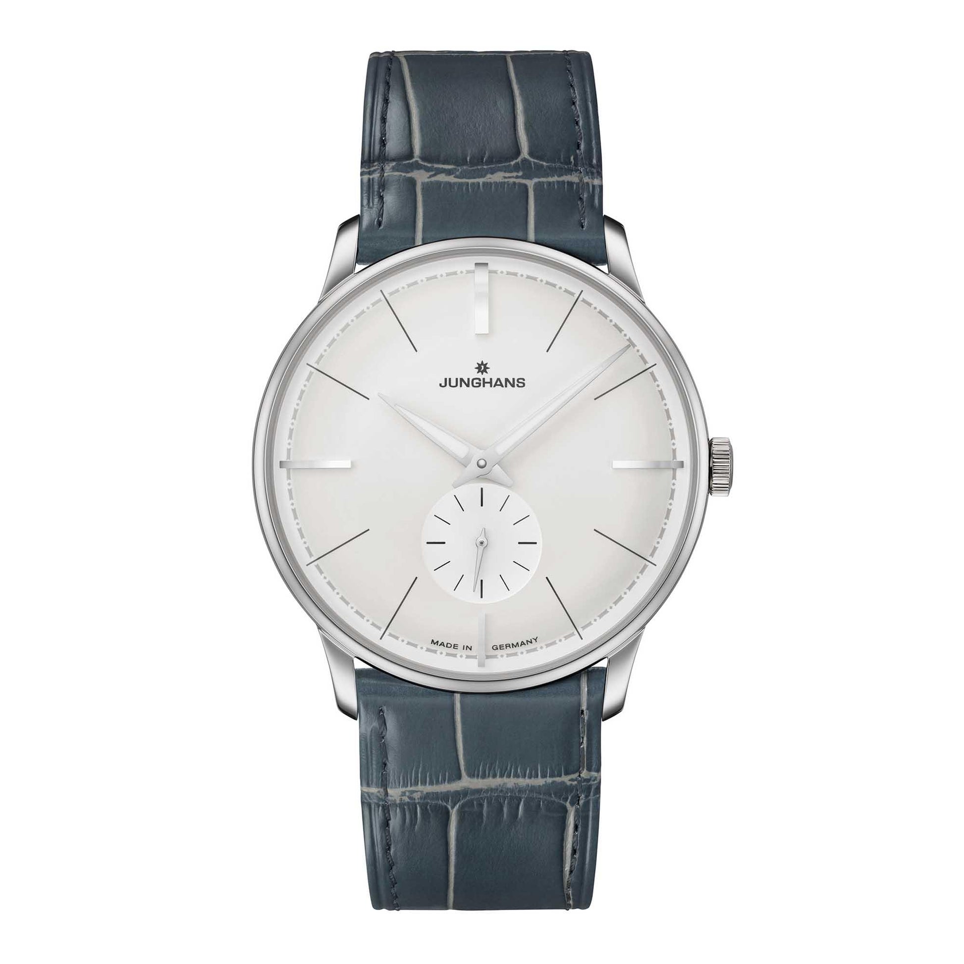 Meister Handaufzug Terrassenbau, Leder von Junghans (27/3000.02)