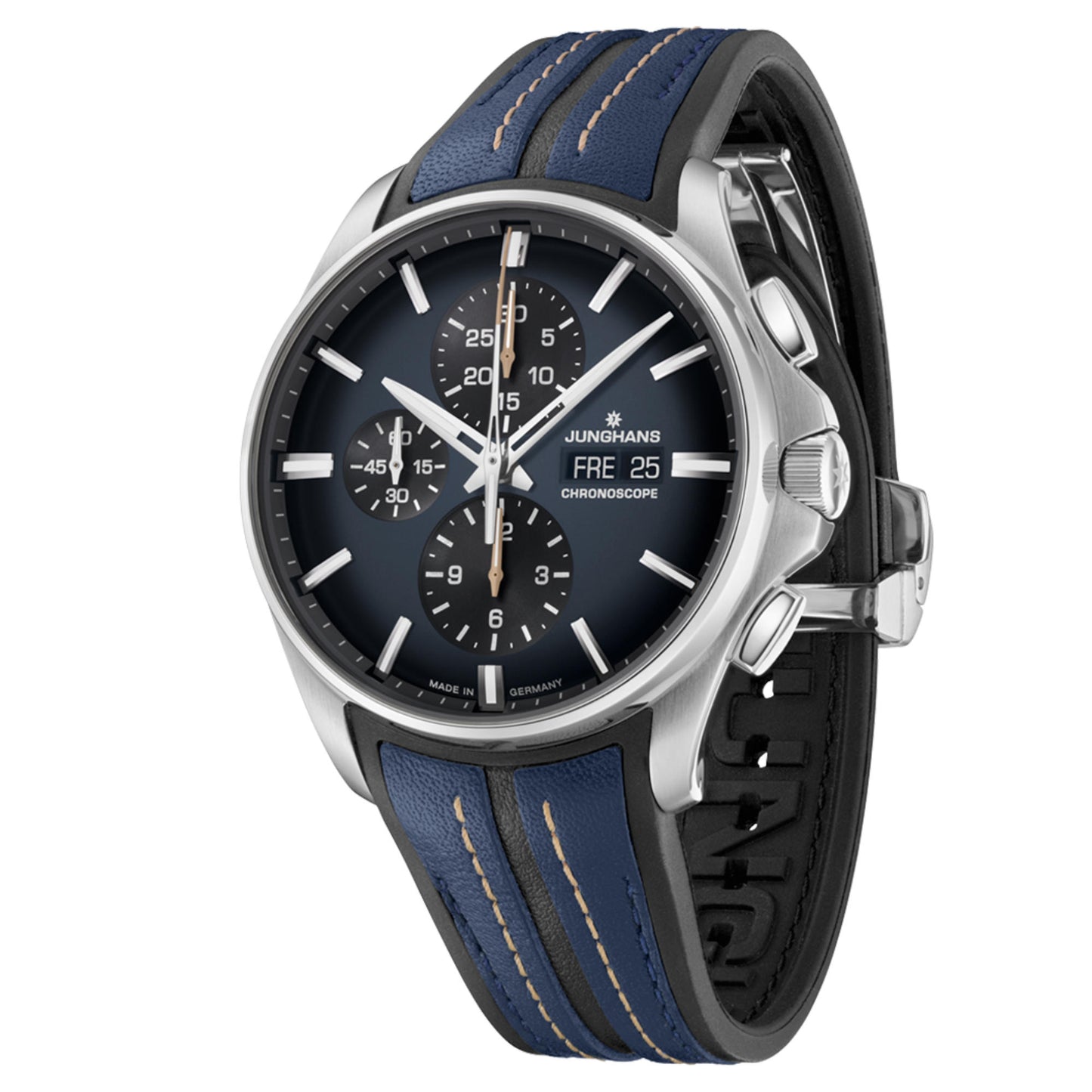 Meister S Chronoscope, Edelstahl von Junghans (27/4227.00) Meister S Chronoscope, Edelstahl von Junghans (27/4227.00)