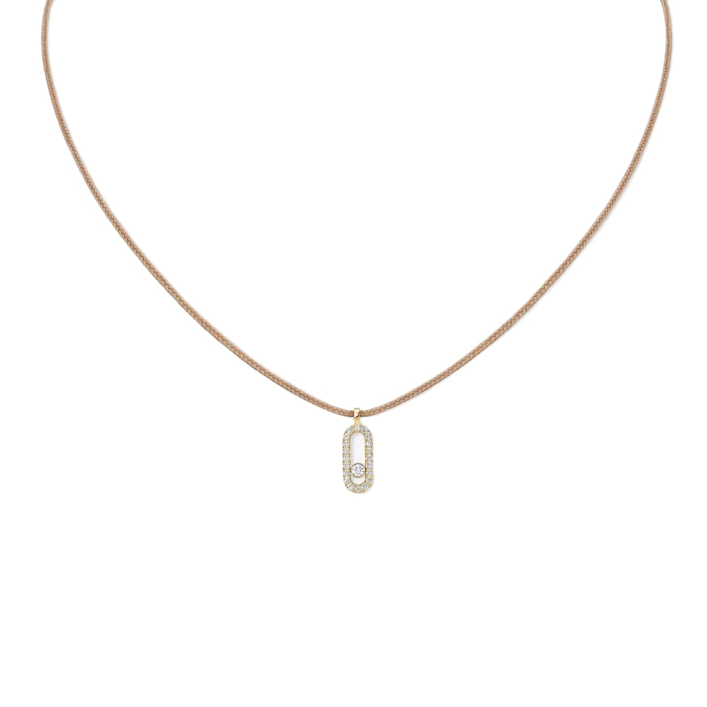 Messika CARE(S) Anhänger mit Halskette, Gelbgold • Diamant von Messika (14105-YG)