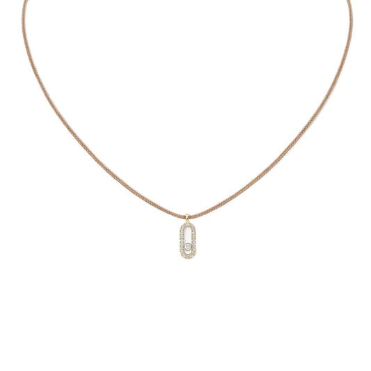 Messika CARE(S) Anhänger mit Halskette, Gelbgold • Diamant von Messika (14105-YG)