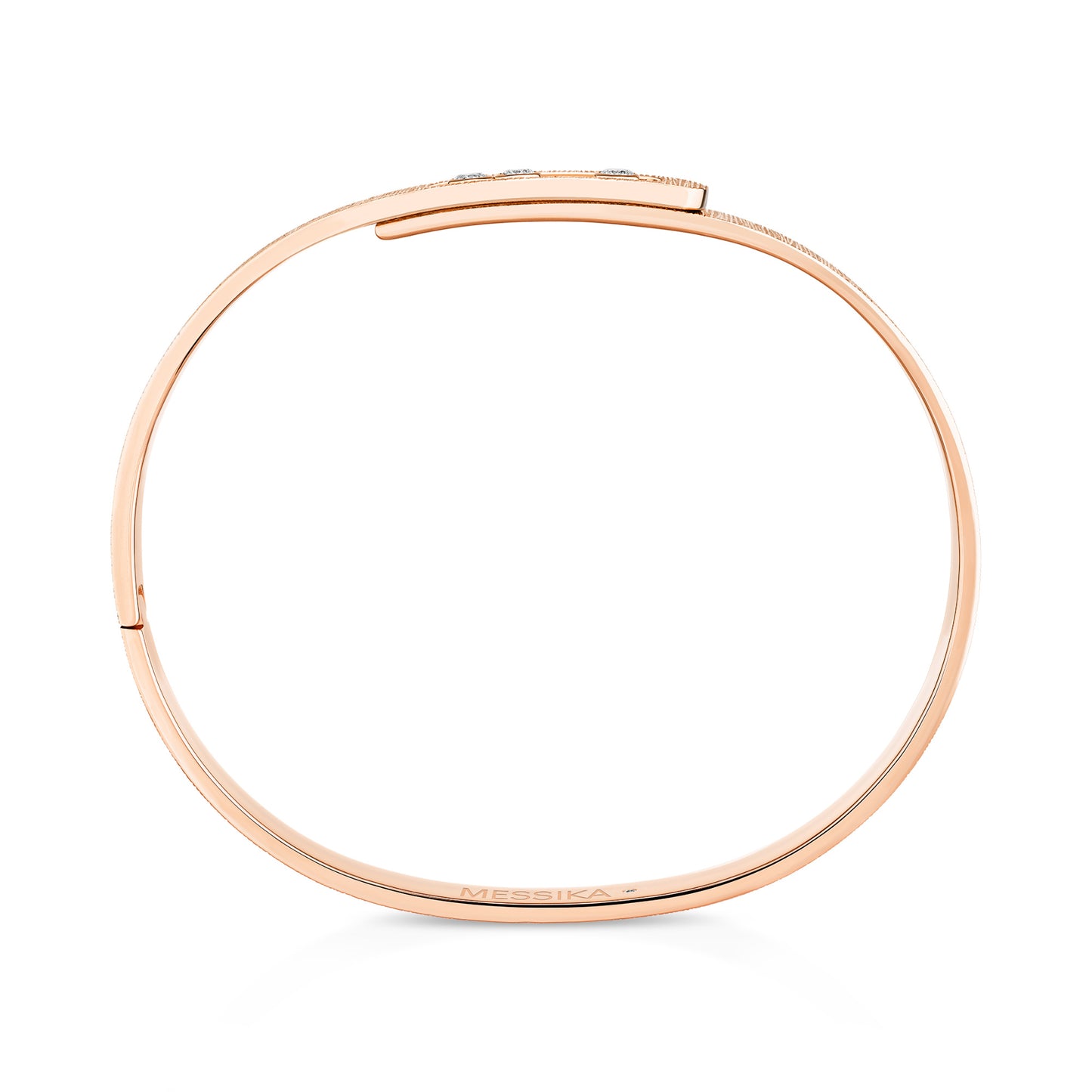 Messika Move Noa Ciselé Armreif (14481-PG) aus Roségold mit Diamant