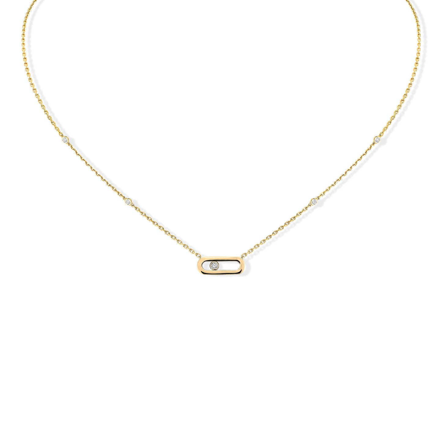 Messika Move Uno Gold Kette (10053-YG) aus Gelbgold mit Diamant