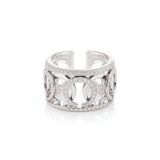 Mezzaluna Ring, Weißgold • Diamant von Al Coro (R7626WW)