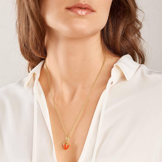 MIKADO Bouquet Anhänger Karneol, Gelbgold • Karneol von Tamara Comolli (P-MB-Carn-yg)