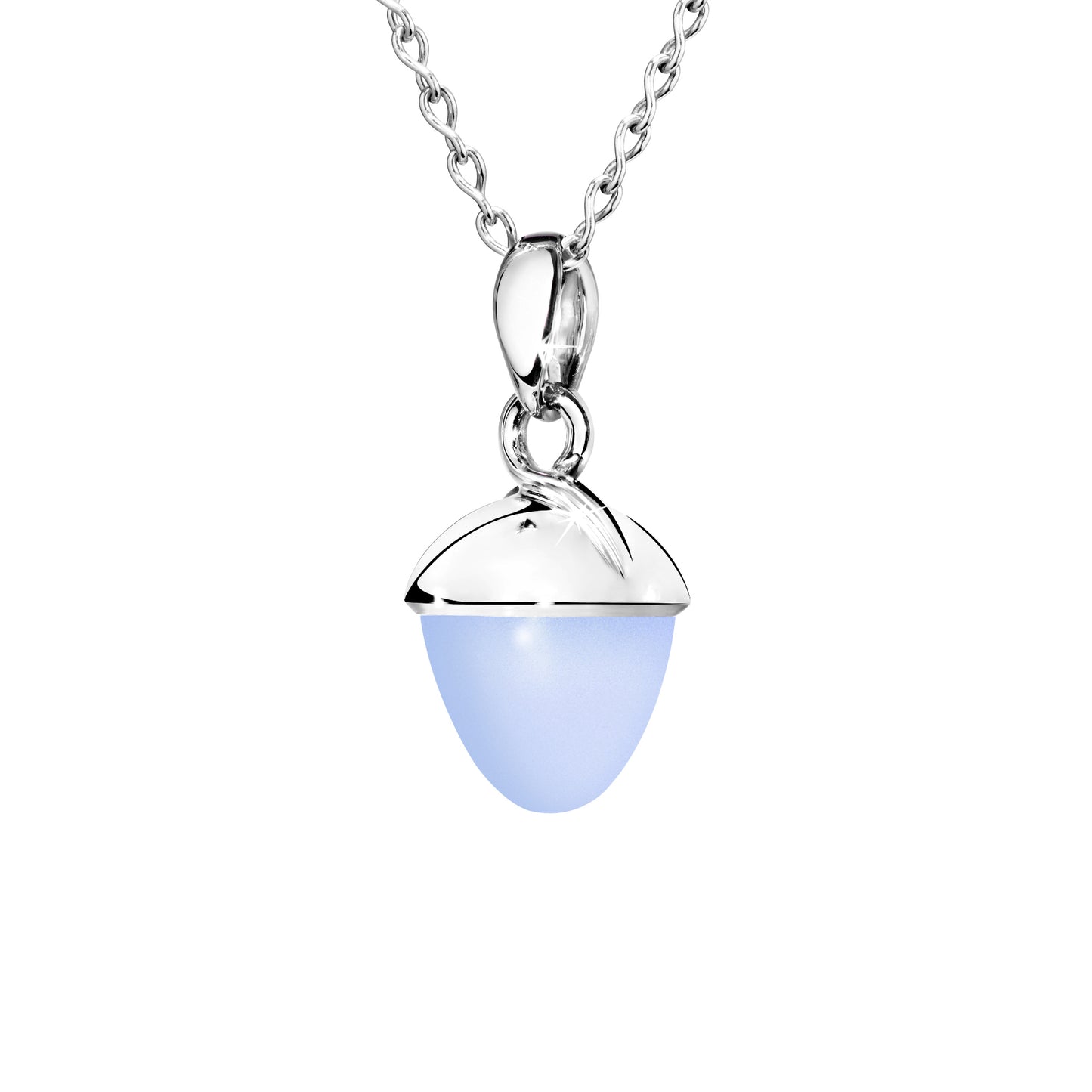 MIKADO Bouquet Anhänger XL Blauer Chalcedon, Weißgold • Chalcedon von Tamara Comolli (P-MB-XL-CHbl-WG)