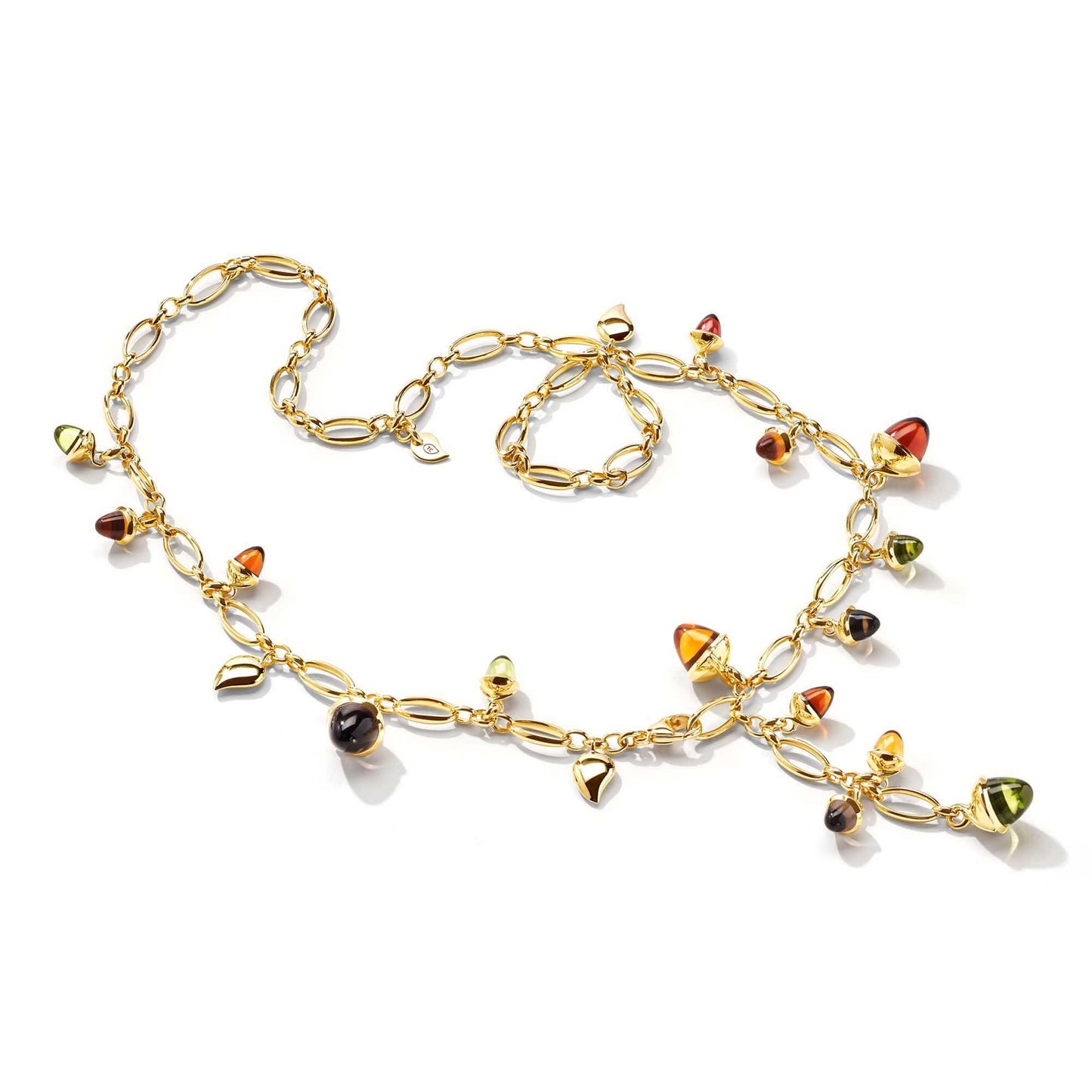 MIKADO Collier Indian Summer, Gelbgold • Edelsteine von Tamara Comolli (N-M-56-IS-yg)