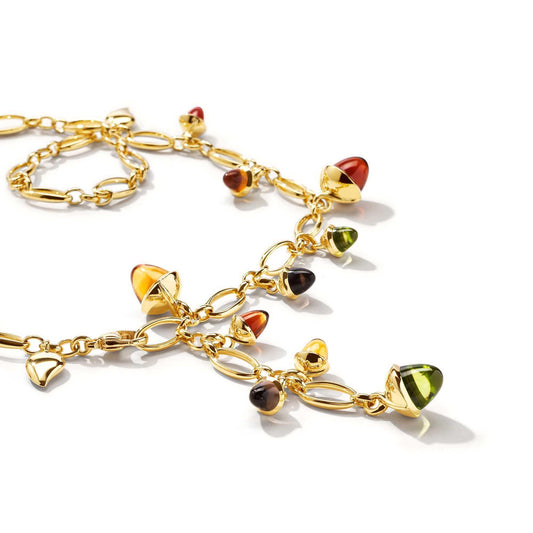 MIKADO Collier Indian Summer, Gelbgold • Edelsteine von Tamara Comolli (N-M-56-IS-yg)