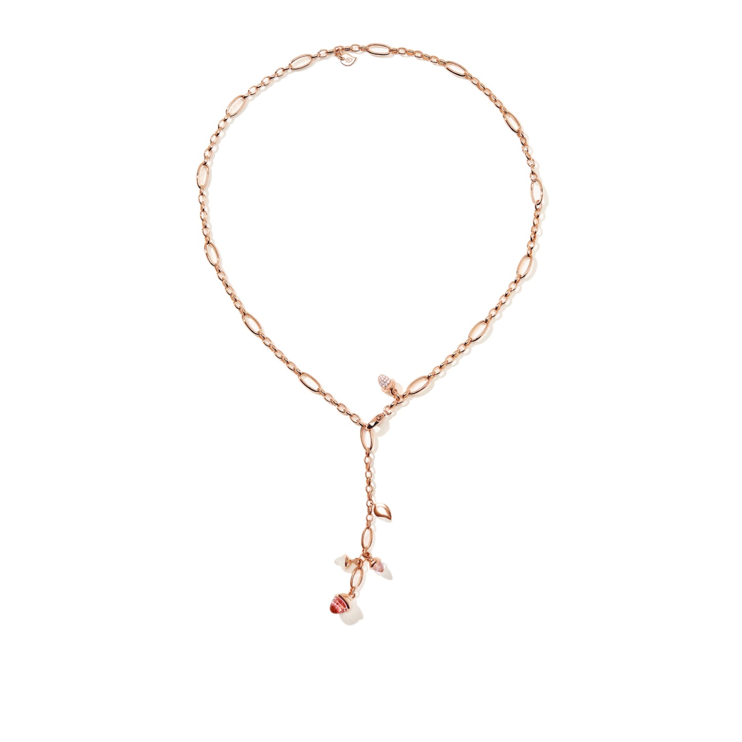 MIKADO Halskette Delicate 'Blush', Roségold • Diamant • Mondstein • Turmalin von Tamara Comolli (N-M-Del51-Blu-p-rg) MIKADO Halskette Delicate 'Blush', Roségold • Diamant • Mondstein • Turmalin von Tamara Comolli (N-M-Del51-Blu-p-rg)