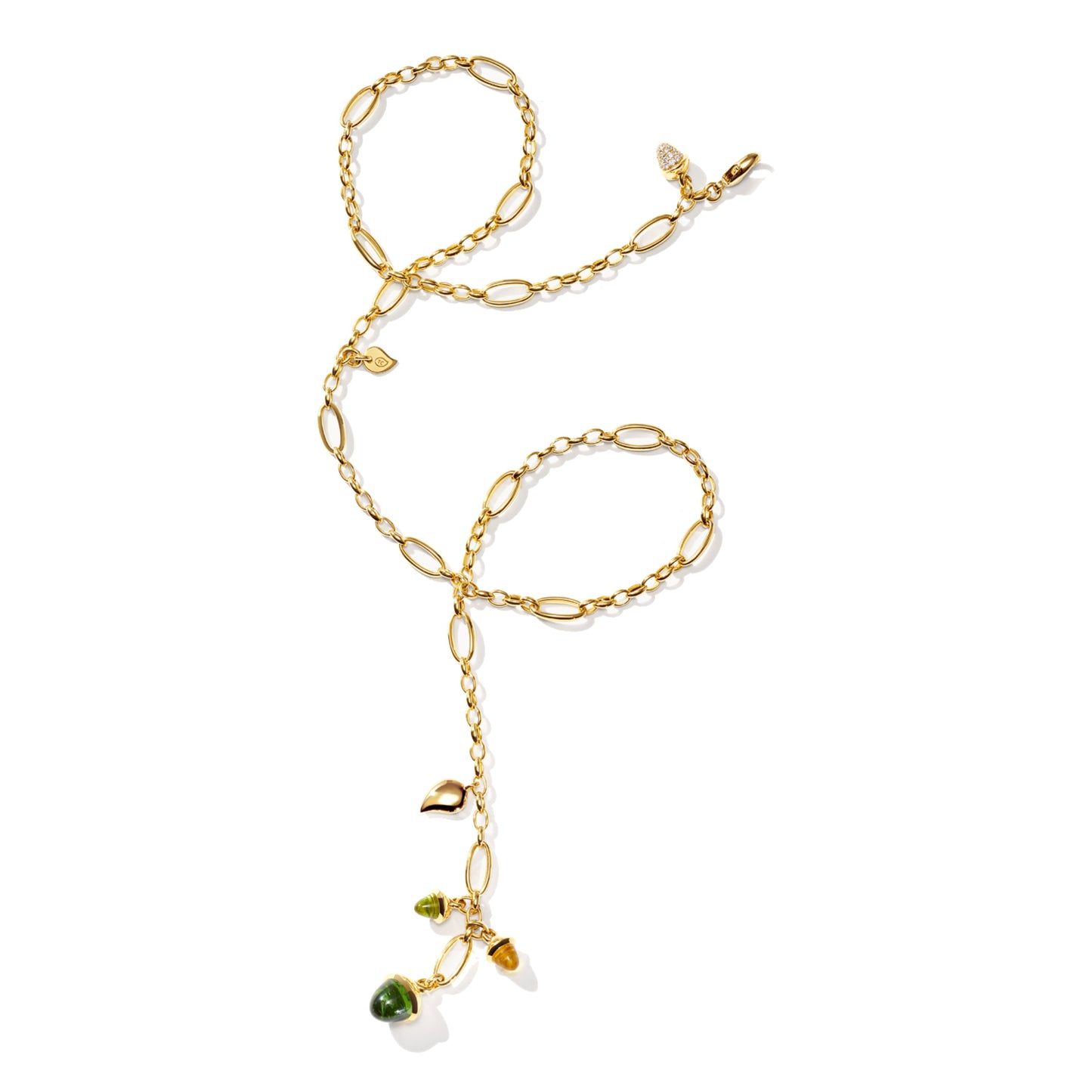 MIKADO Halskette Delicate 'Rainforest', Gelbgold • Edelsteine von Tamara Comolli (N-M-Del51-RF-p-yg) MIKADO Halskette Delicate 'Rainforest', Gelbgold • Edelsteine von Tamara Comolli (N-M-Del51-RF-p-yg)