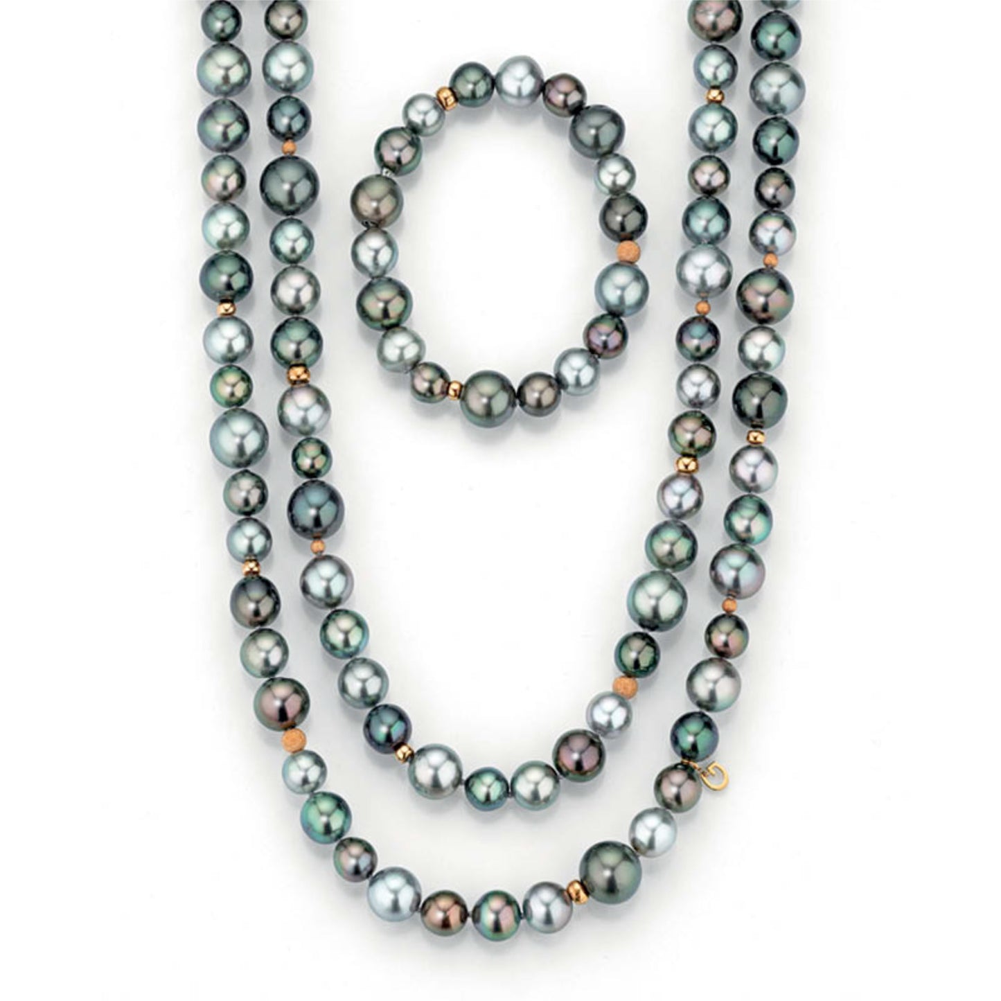 MODERN CLASSICS Set (2 Colliers und 1 Armband), Roségold von Gellner (5-24254-05)