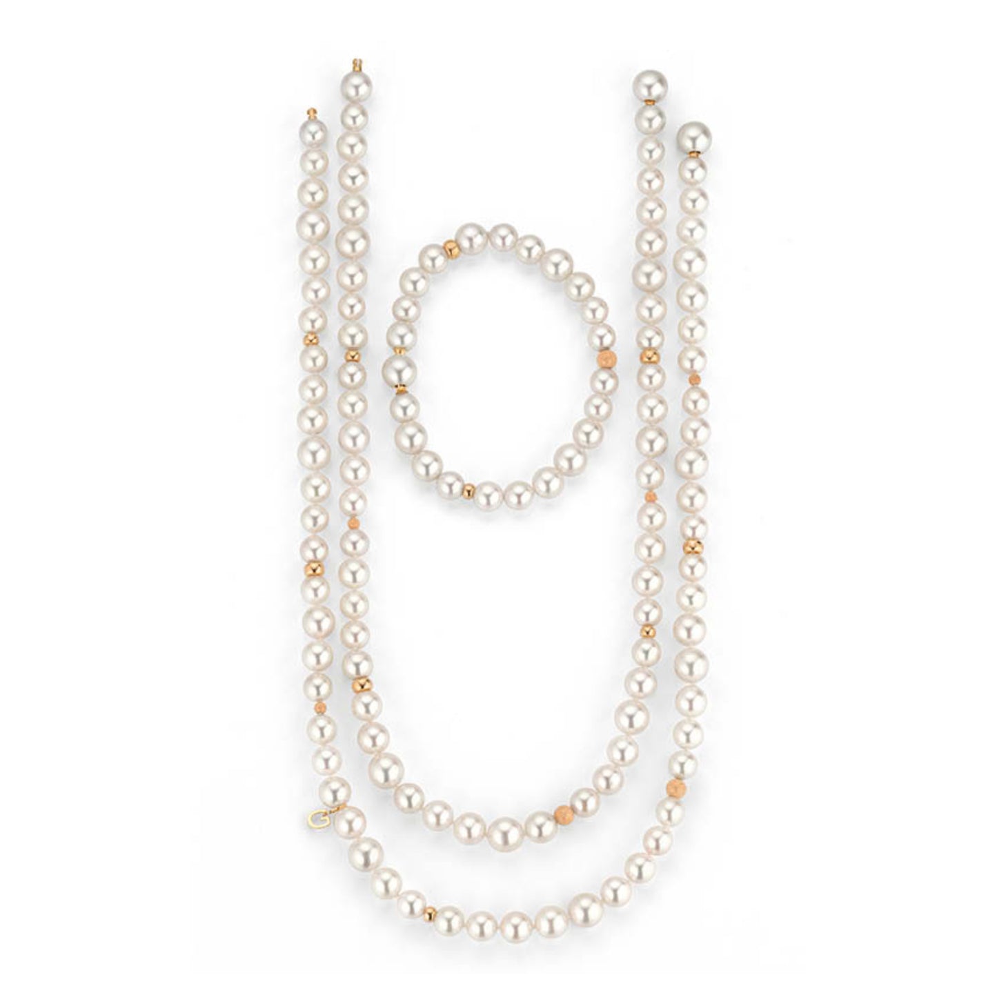 MODERN CLASSICS Set (2 Colliers und 1 Armband), Bicolor-Gold von Gellner (5-24477-04)