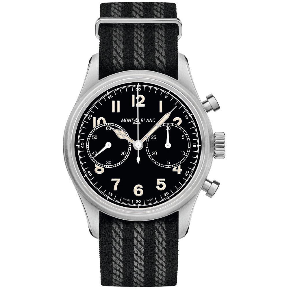 1858 Automatic Chronograph, Edelstahl • Rubin • Saphir von Montblanc (MB117835)