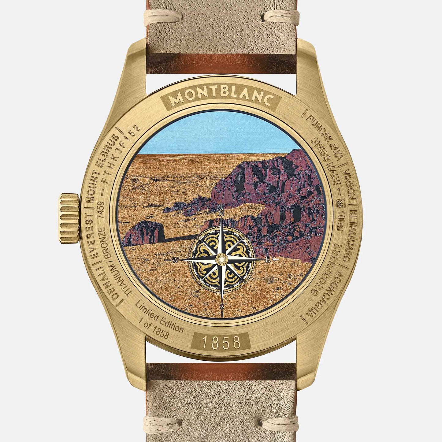 1858 Geosphere Limited Edition, Leder • Saphir von Montblanc (MB128504)