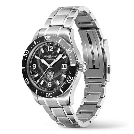 1858 Iced Sea Automatic Date, Edelstahl von Montblanc (MB129371)