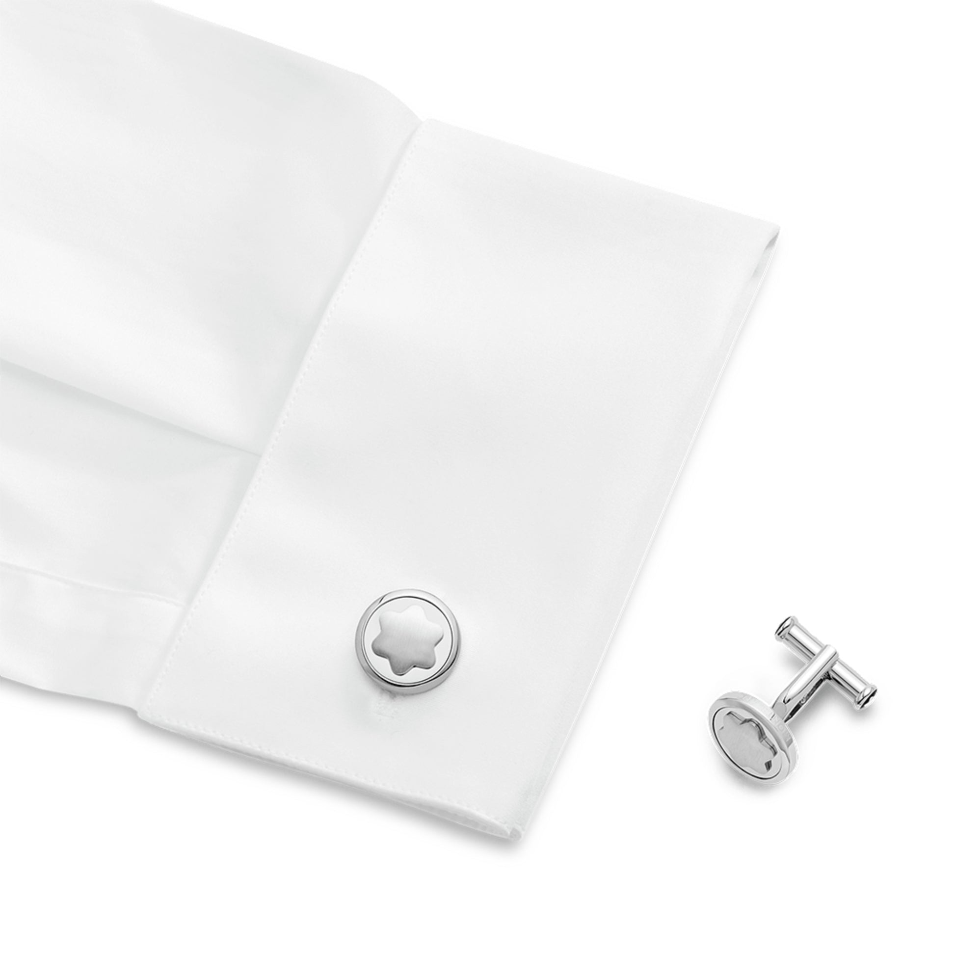 Star Manschettenknöpfe, Edelstahl von Montblanc (MB116660)