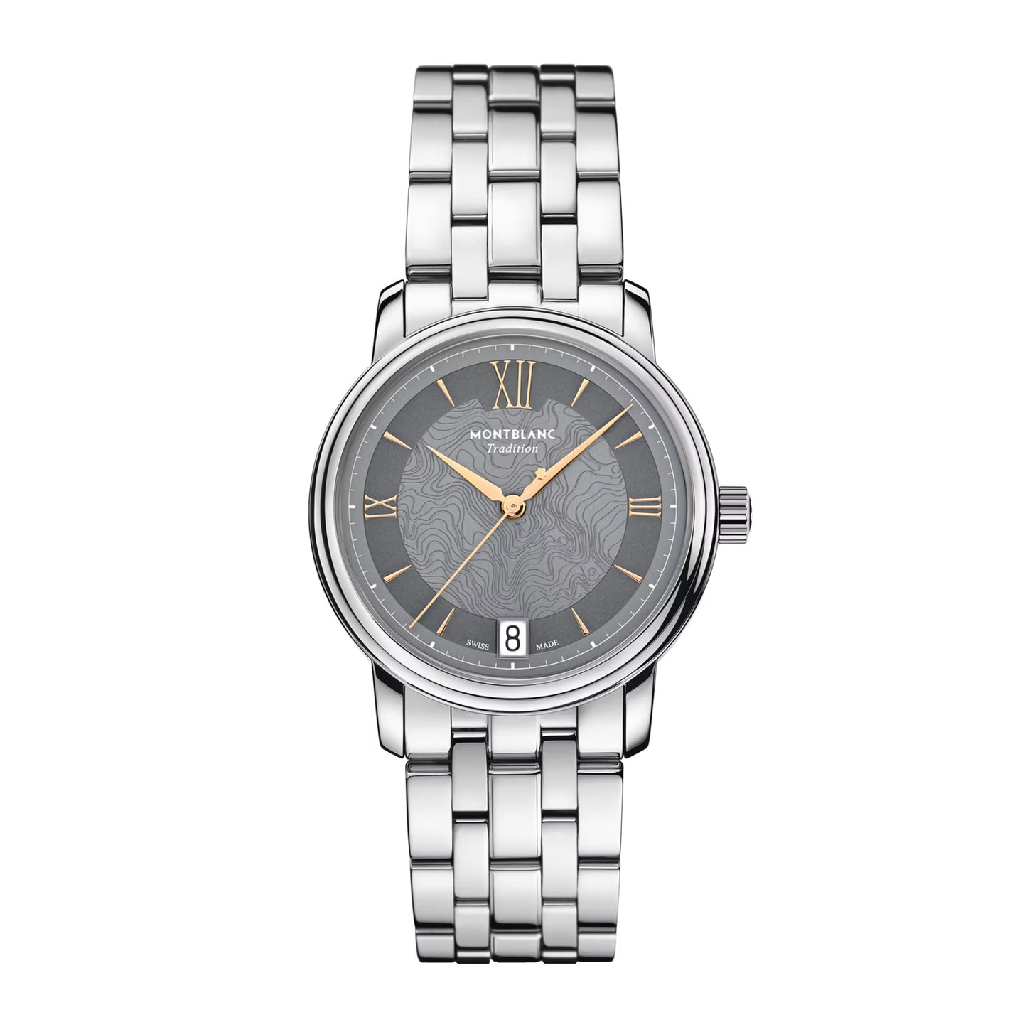 Tradition Automatic Date 32 mm, Edelstahl • Saphir von Montblanc (MB132317)