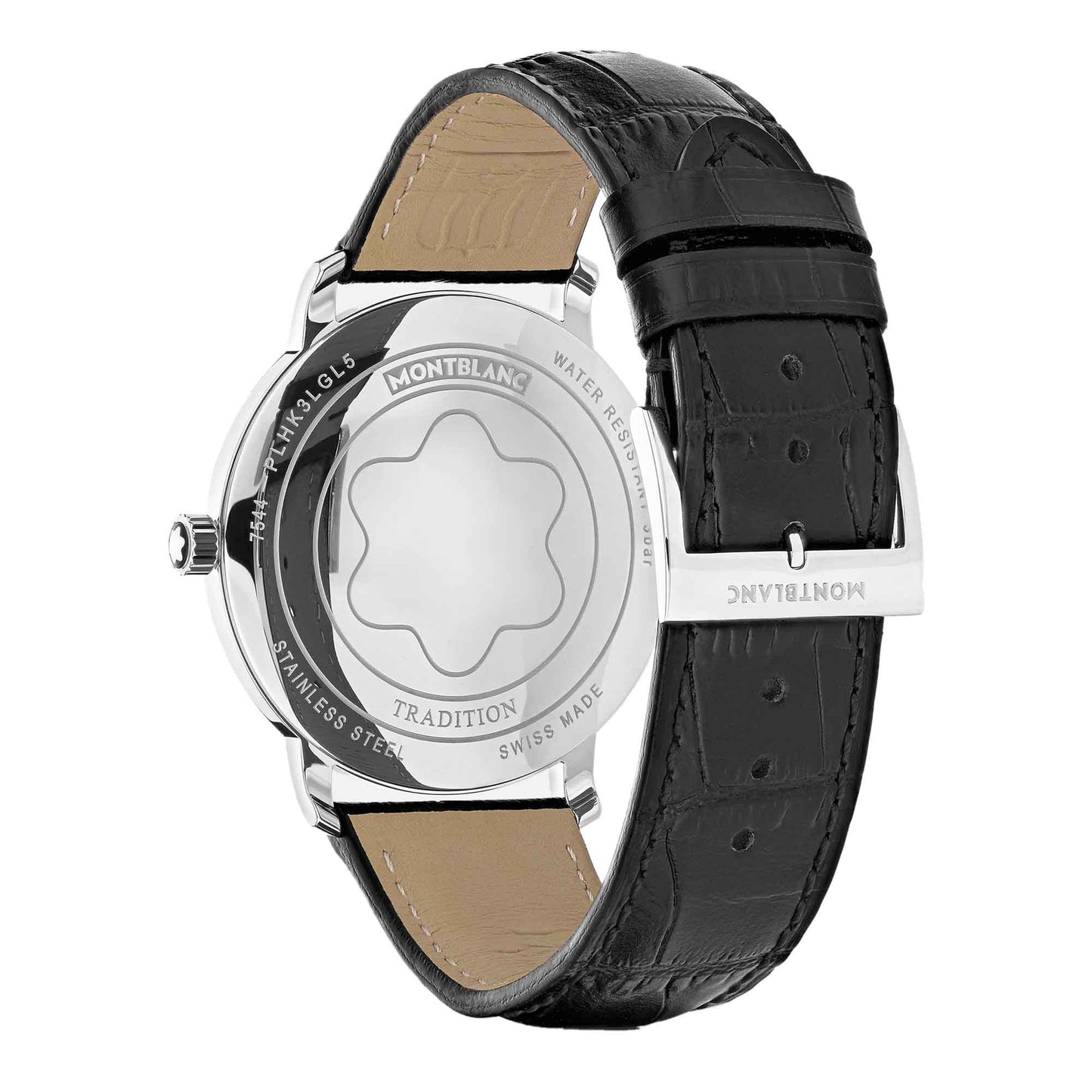 Tradition Quartz Date , Edelstahl • Saphir von Montblanc (MB127775)