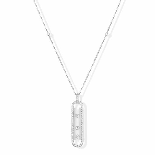 Move 10th Diamantkette, Tricolor-Gold • Diamant von Messika (10032-WG)